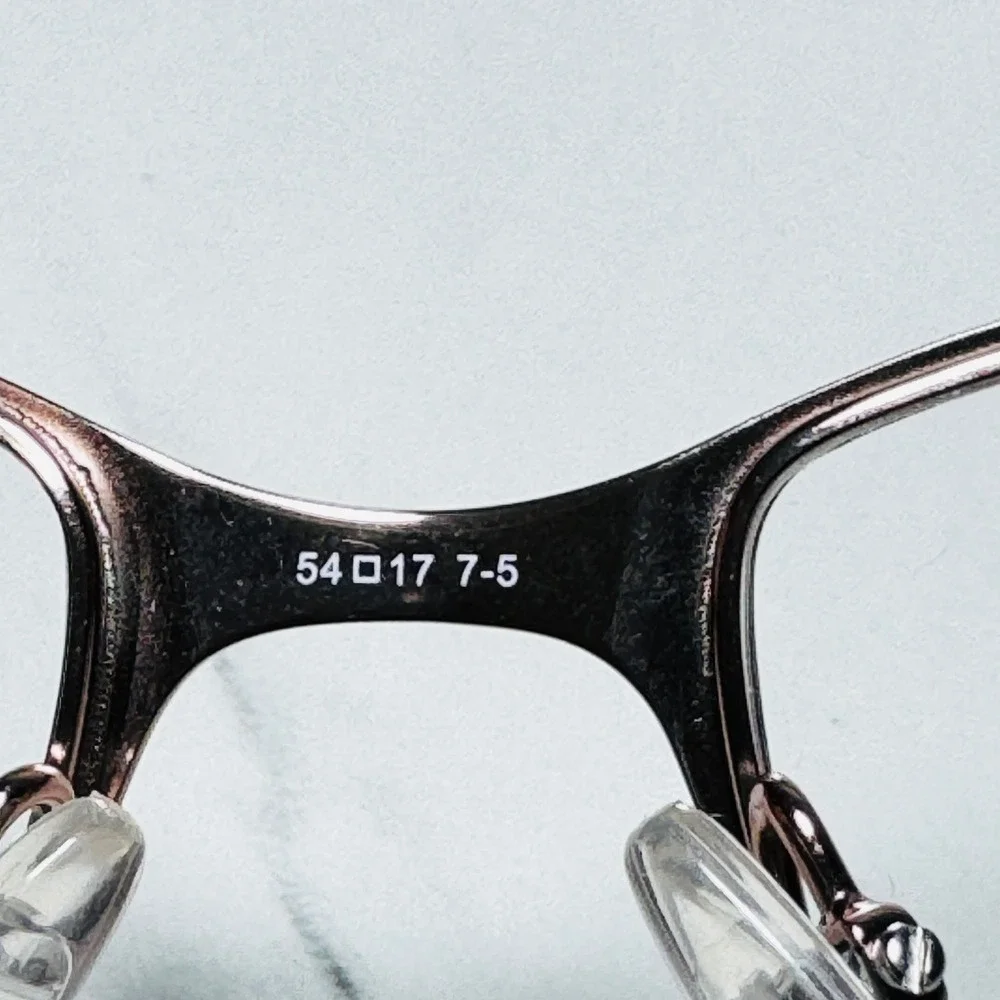 Liz Claiborne L622 Navy Blue Silver Stainless Steel Eyeglass Frames 54-17-135